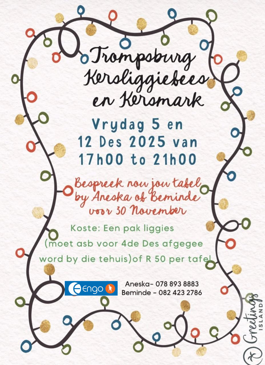 Liggiefees & Kersmark | Trompsburg Sentrum vir Bejaardes