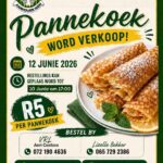 Pannekoekverkoop ten bate van Reddersrus Sentrum vir Bejaardes