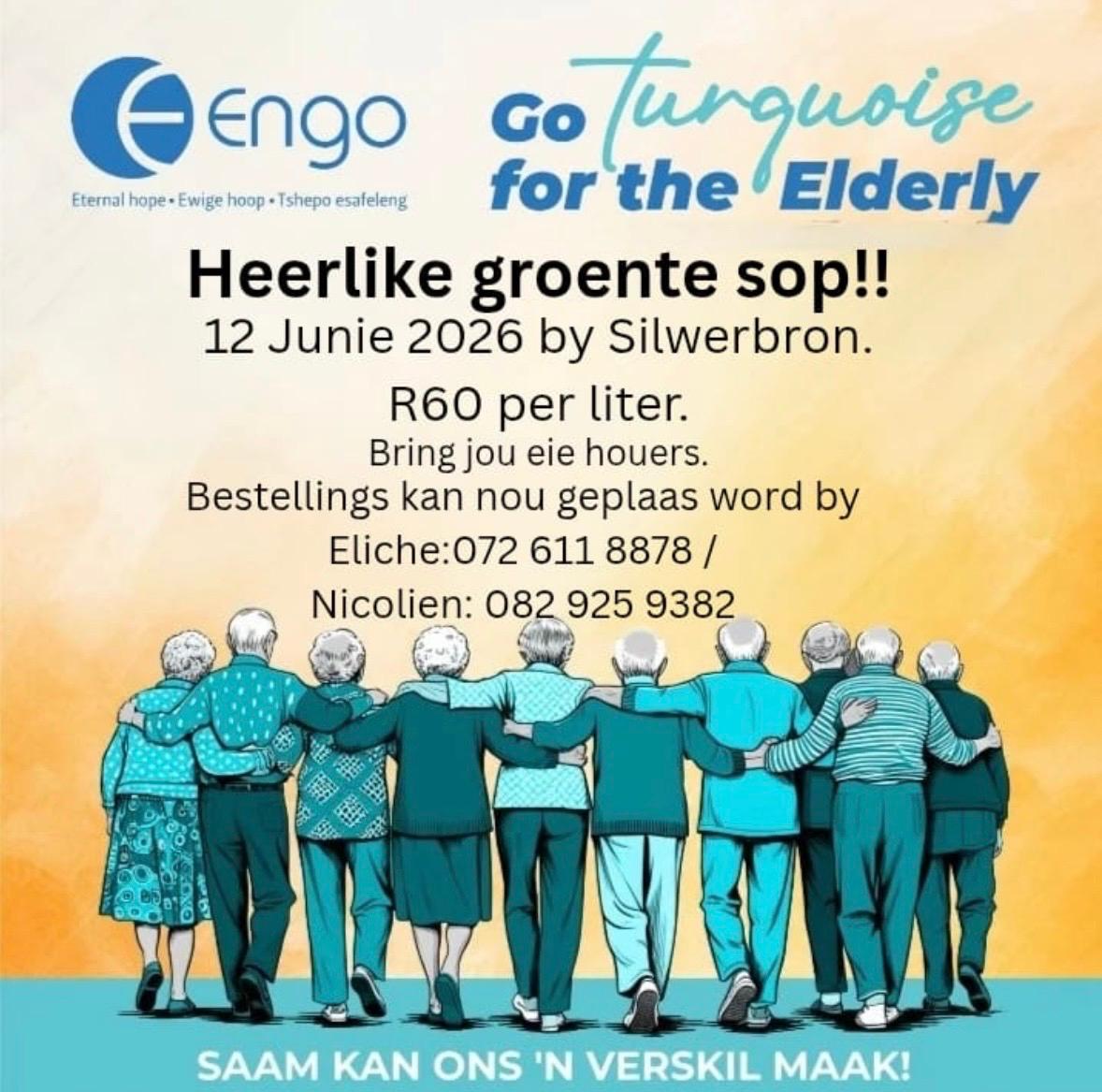 Sopverkope ten bate van Silwerbron Sentrum vir Bejaardes